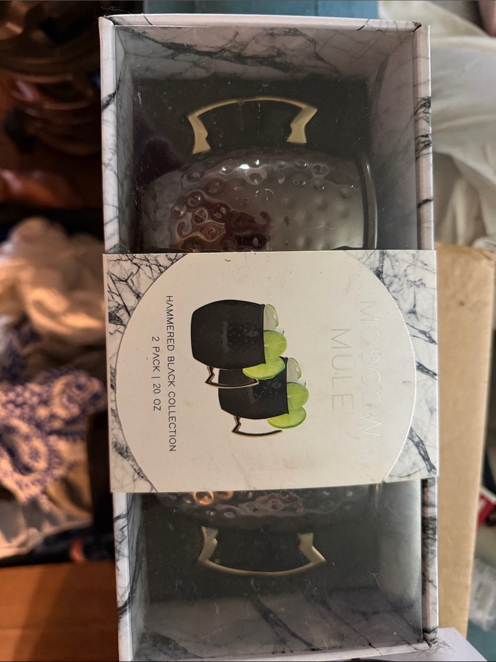 Moscow Mule Hammered Black Collection 2-Pack - Black